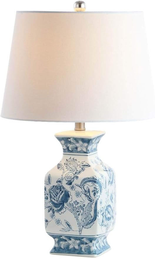 SAFAVIEH Lighting Collection Mayson Blue/ White Chinoiserie 24-inch Bedroom Living Room Home Offi... | Amazon (US)