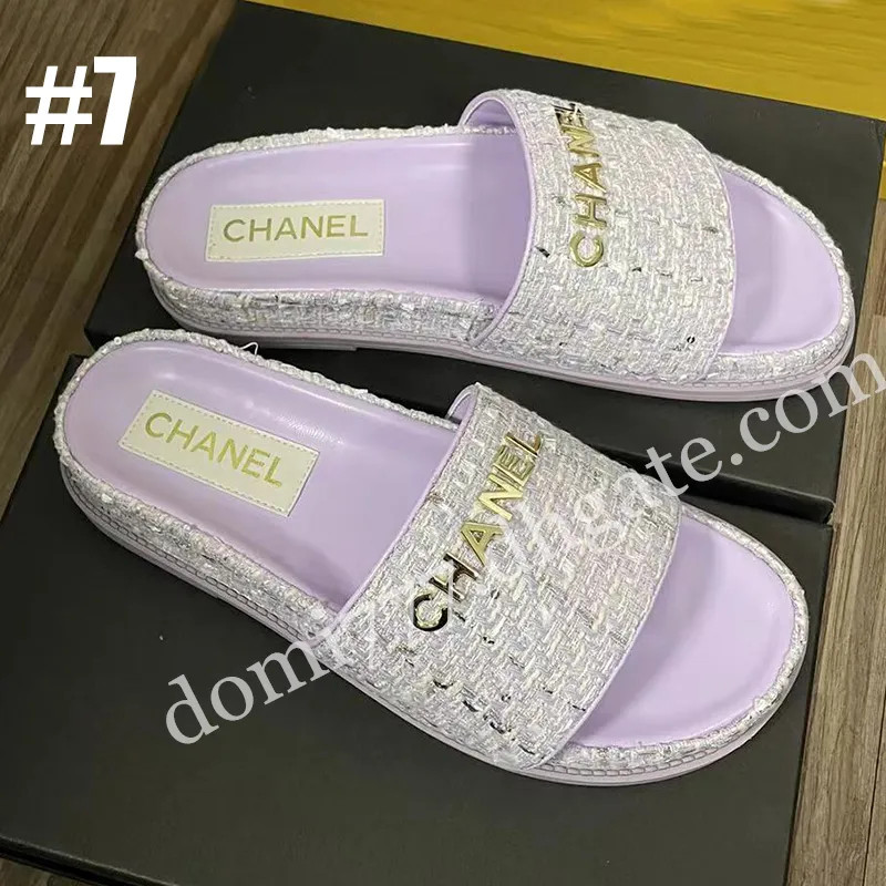 CHA-NEL Her-mes Dupe Women's Flat Slippers Fashion Slides Summer Sandals for Women | DHGate