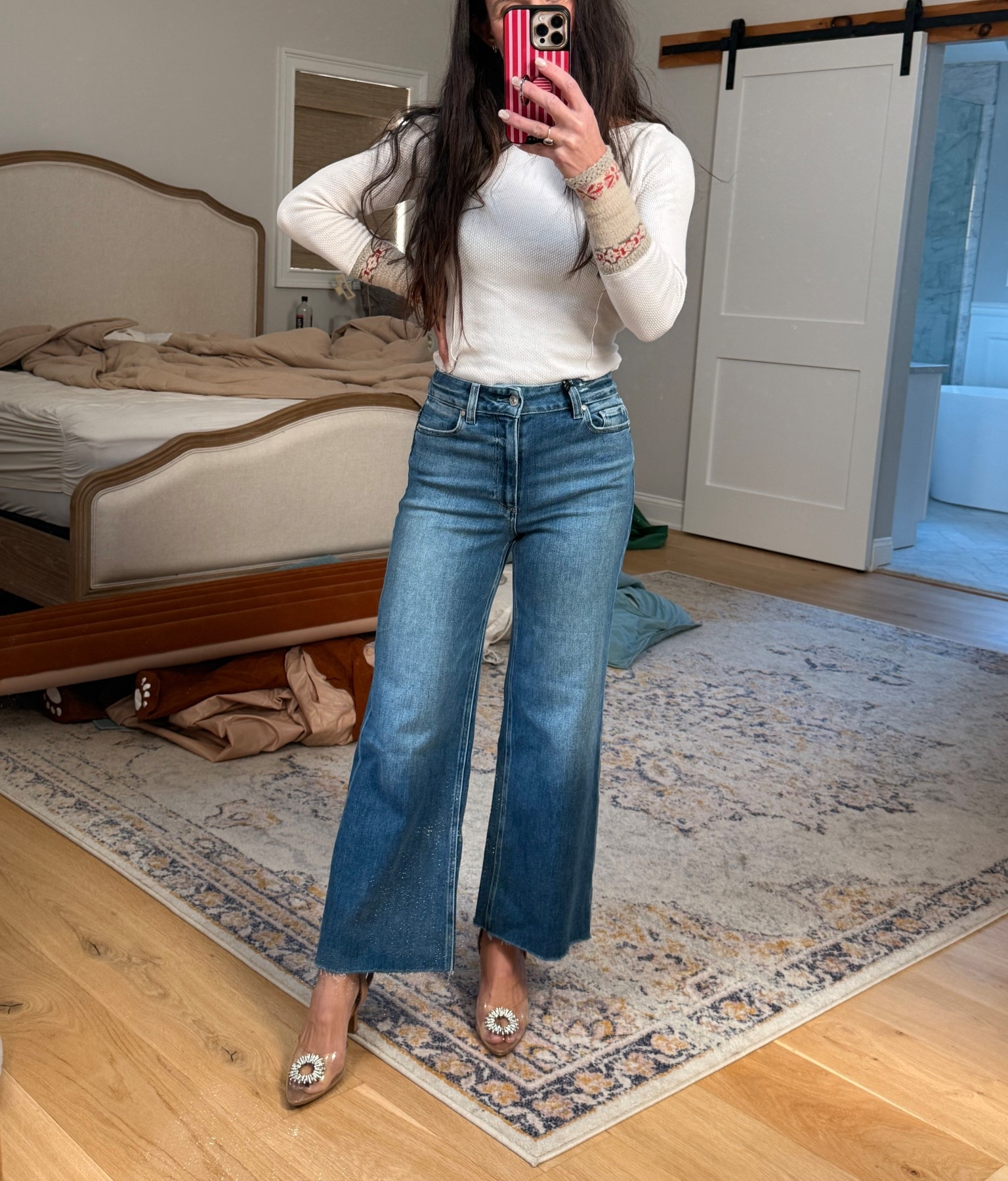 Designer jeans 
Designer denim
Jeans 

#LTKmomlife #LTKootd #LTKPetite