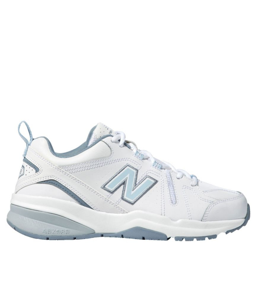 Women's New Balance 608 Cross Trainers, Leather White/Light Blue 9.5(D) | L.L. Bean