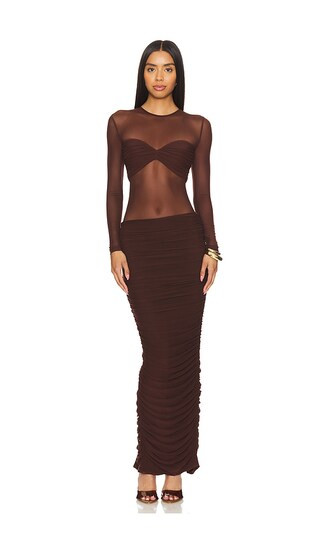 Eclipse Gown in Chocolate | Revolve Clothing (Global)