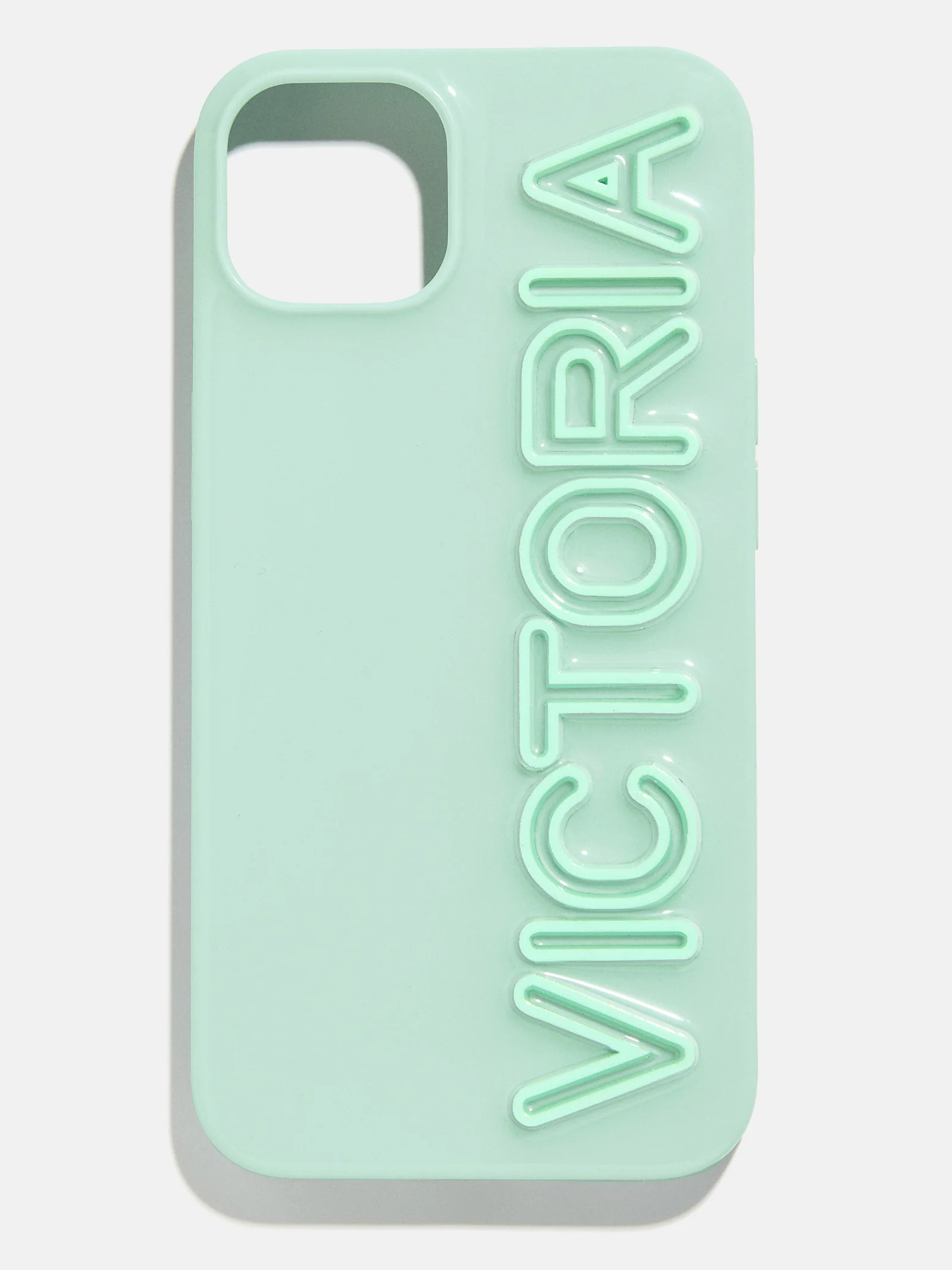 Fine Line Custom iPhone Case - Mint/Light Mint | BaubleBar (US)