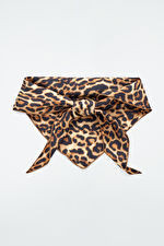 LEOPARD-PRINT SILK TRIANGLE SCARF | COS (US)