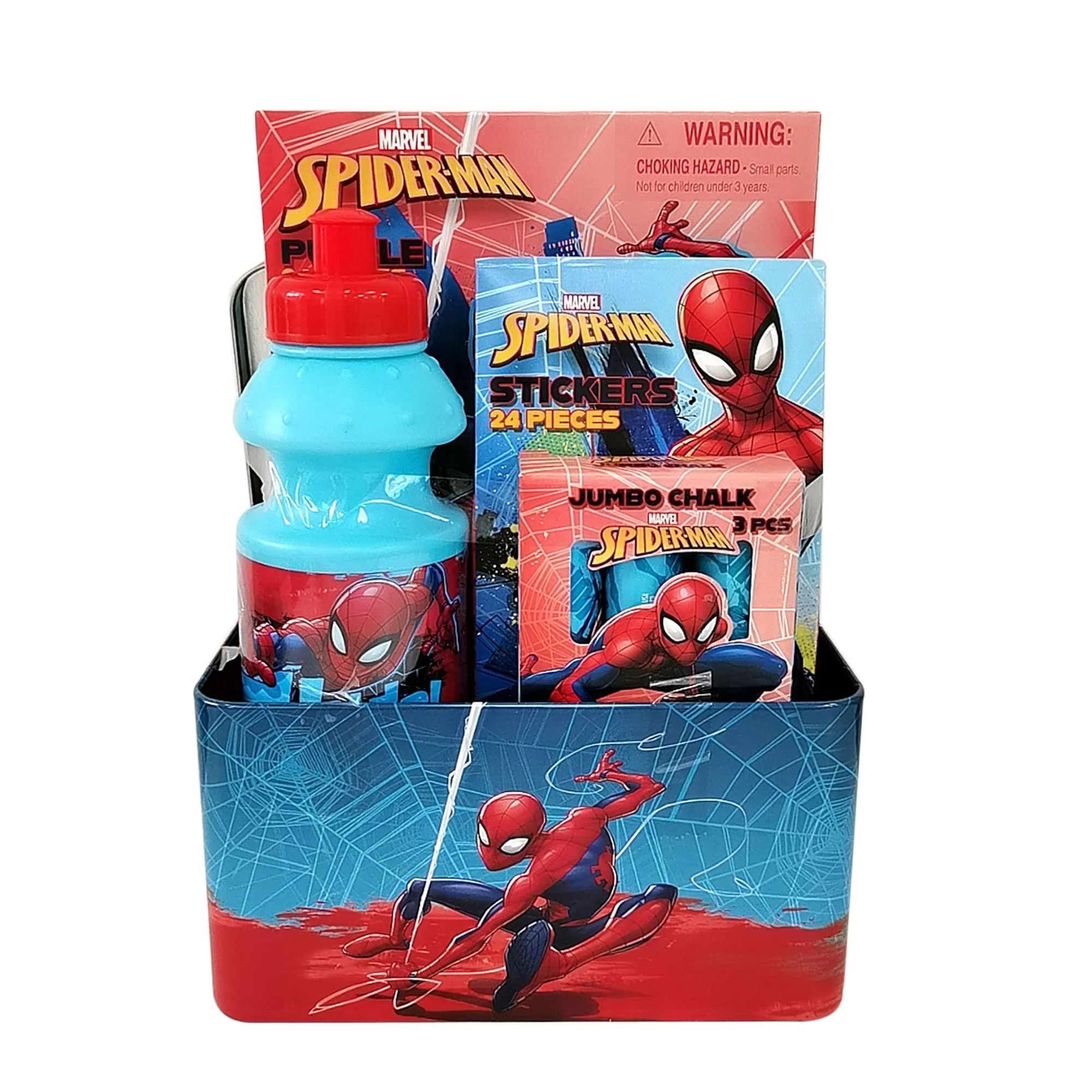 Megatoys Spiderman Tin Box Valentine's Day Gift Set - Walmart.com | Walmart (US)