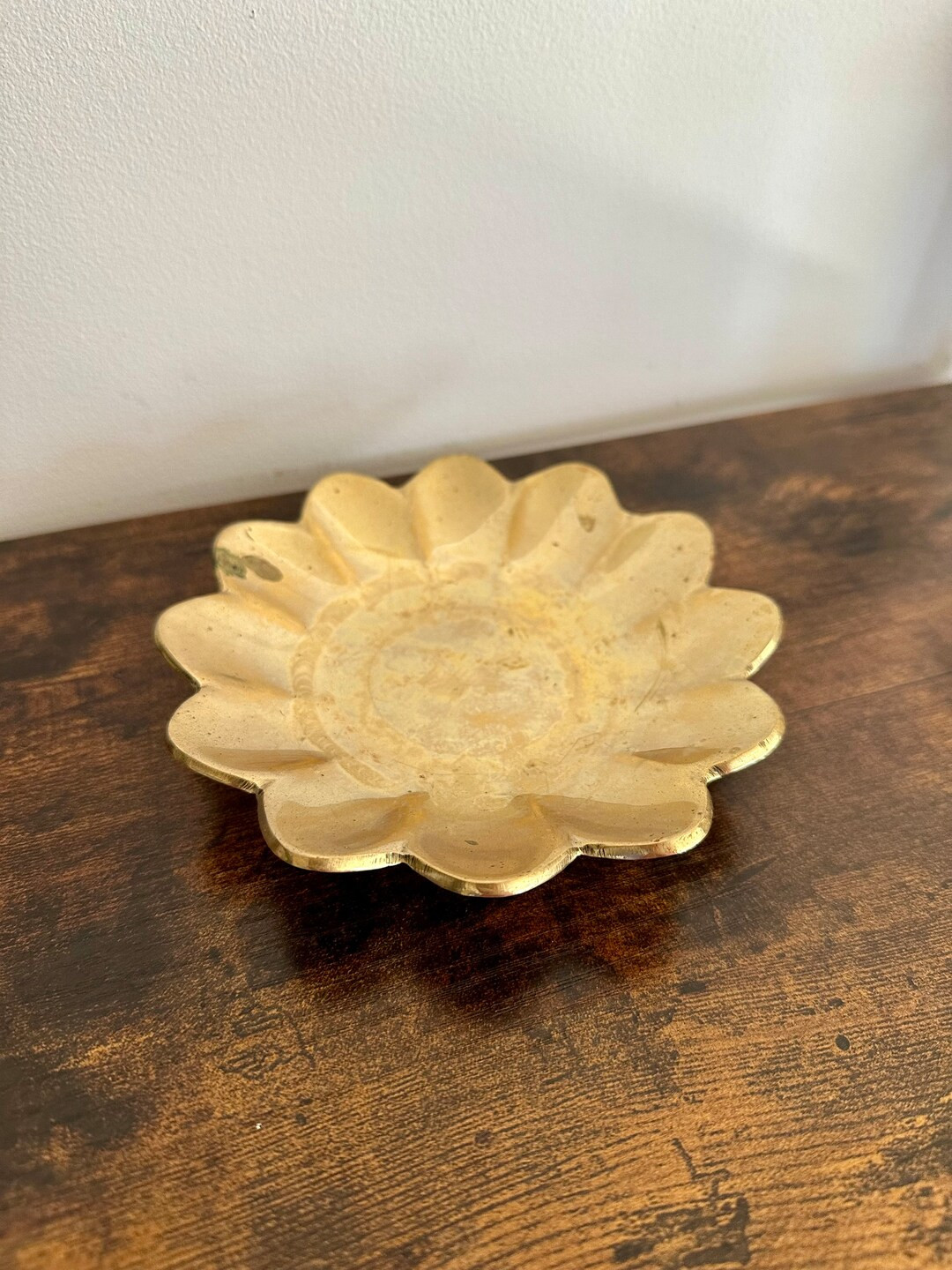 Brass Flower Trinket Dish - Etsy | Etsy (US)