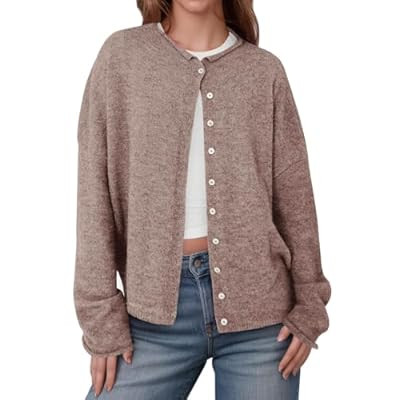 GREAIDEA Womens Button Up Cardigan Sweaters Trendy Lightweight Soft Long Sleeve… | Amazon (US)
