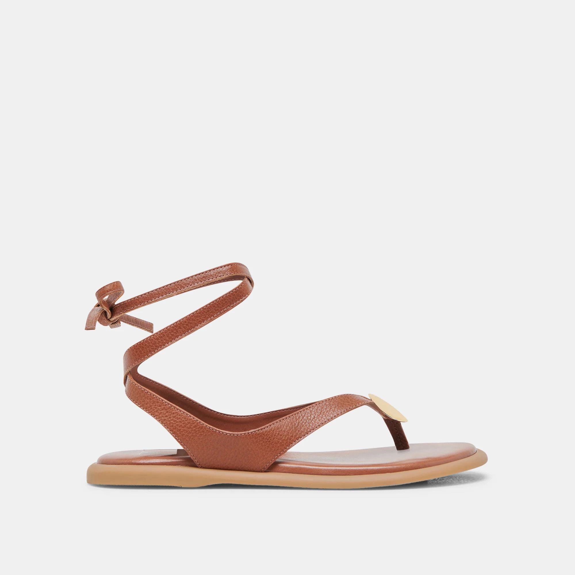 JUDY SANDALS COGNAC LEATHER | DolceVita.com