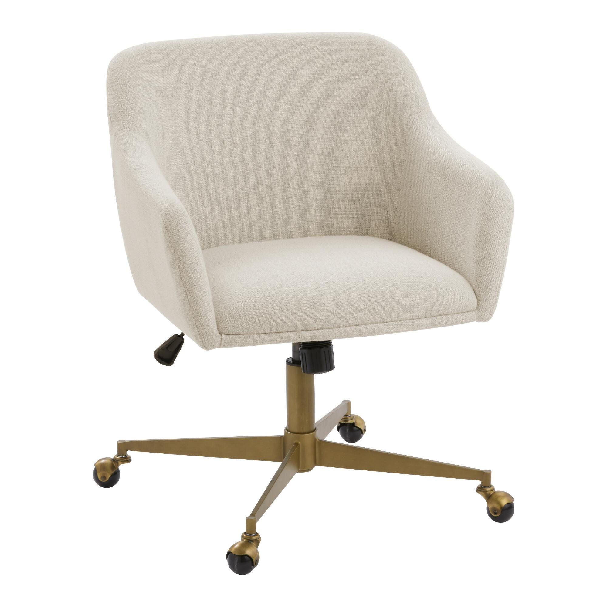 Zarek Mid Century Upholstered Office Chair | World Market