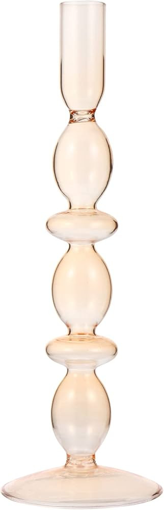 ULTNICE 1 Pc Romantic Retro Candle Holder Glass Candlesticks Home Candle Holder Dinner Candlestic... | Amazon (US)