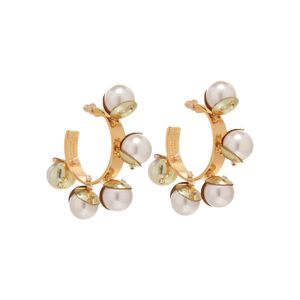 Mini Delfina Pearl Hoops Blush | Mignonne Gavigan