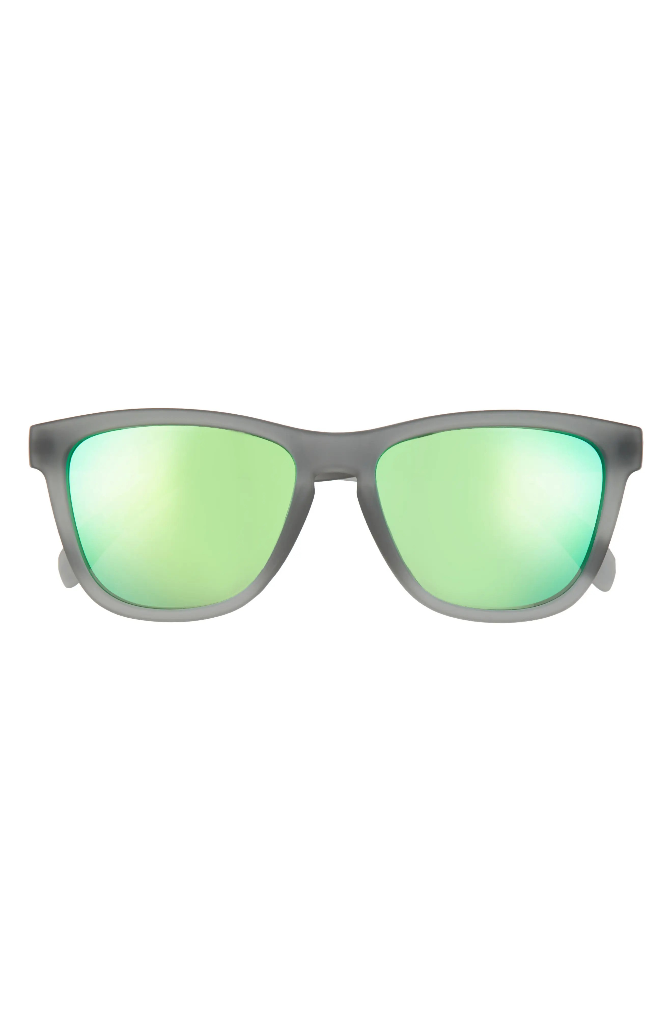 goodr Silverback Squat Mobility Polarized Sunglasses in Silver/Blue at Nordstrom | Nordstrom