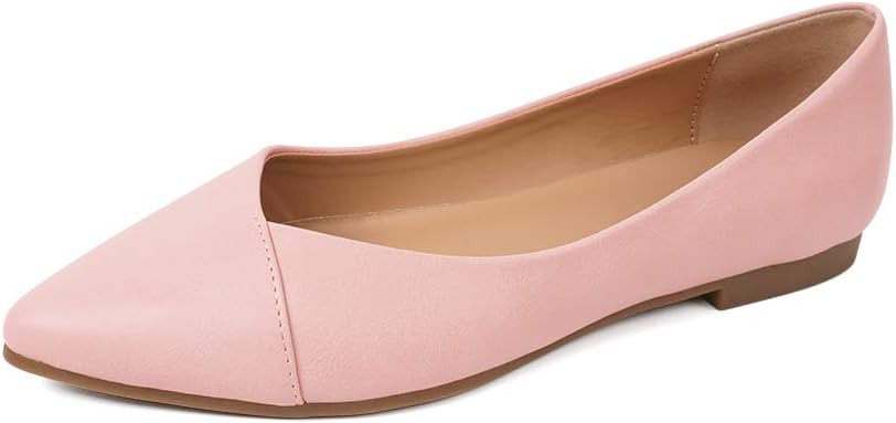 FUNKYMONKEY Women's Classic Ballet Flats Casual Comfort Slip On Flats Shoes | Amazon (US)