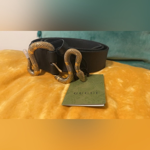 Gucci Snake Plated Leather Belt | Poshmark