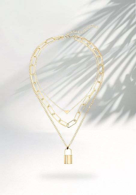 3 PIECE LAYERED NECKLACE | Lascana