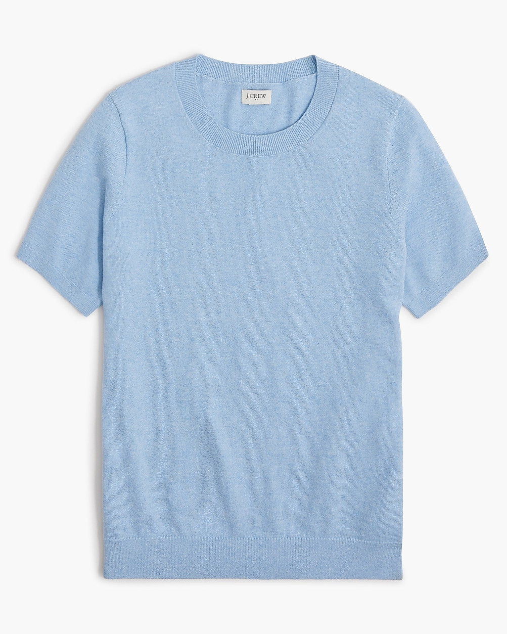 Short-sleeve cotton crewneck sweater | J.Crew Factory