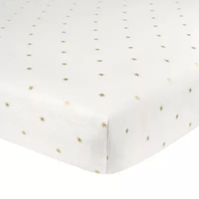 Just Born® Sparkle Sunburst Fitted Crib Sheet in Ivory | buybuy BABY | buybuy BABY