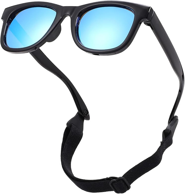 COASION Bendable Flexible Polarized Newborn Baby Sunglasses with Strap for Infant Boys Girls Age ... | Amazon (US)