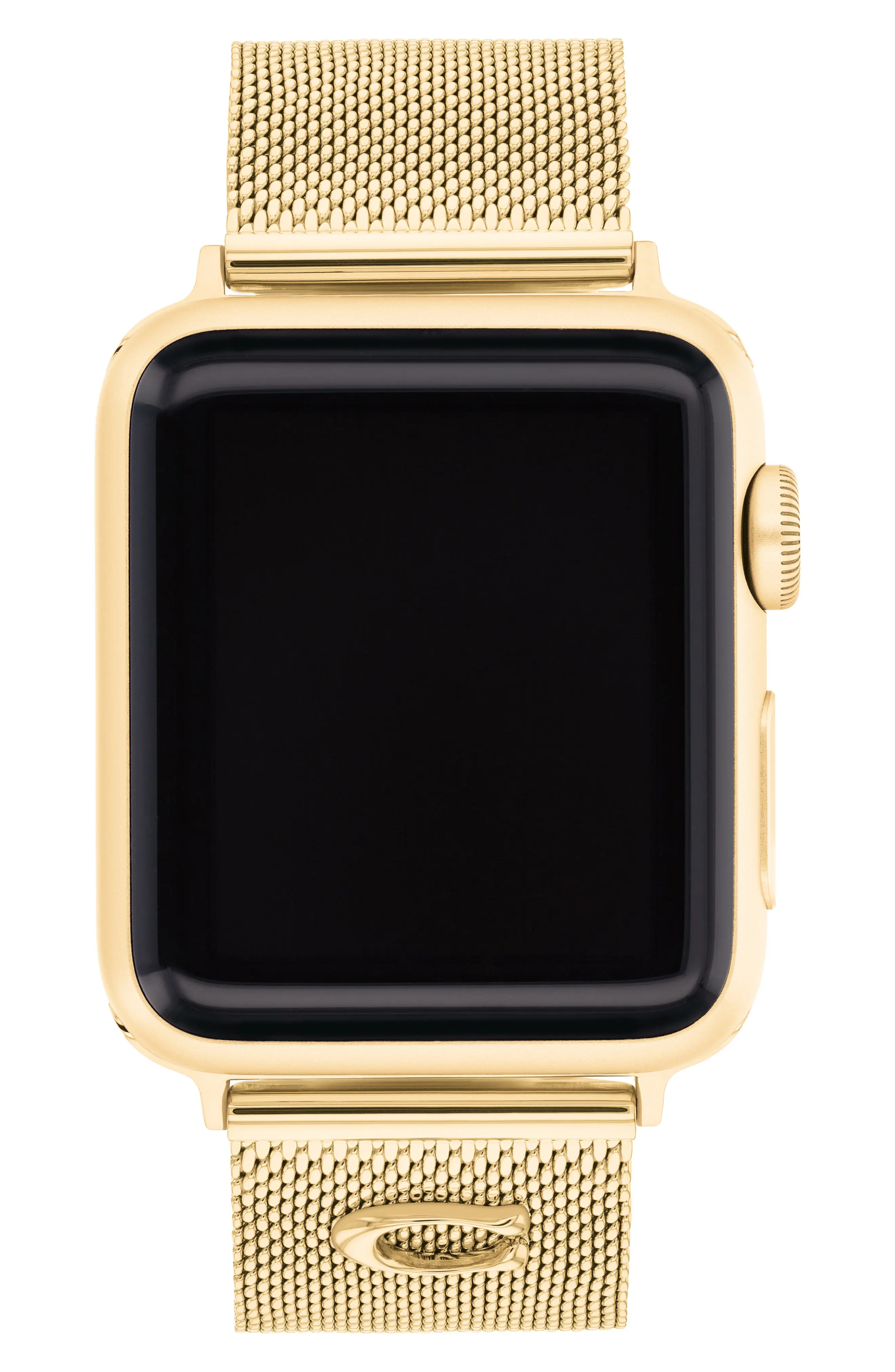 20mm Goldtone Stainless Steel Mesh Apple Watch® Watchband | Nordstrom