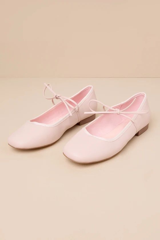 Felicitie Ballet Pink Bow Ballet Flats | Lulus