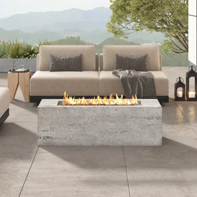 41.9'' 40000 BTU Outdoor Rectangular Propane Fire Pit | Wayfair North America