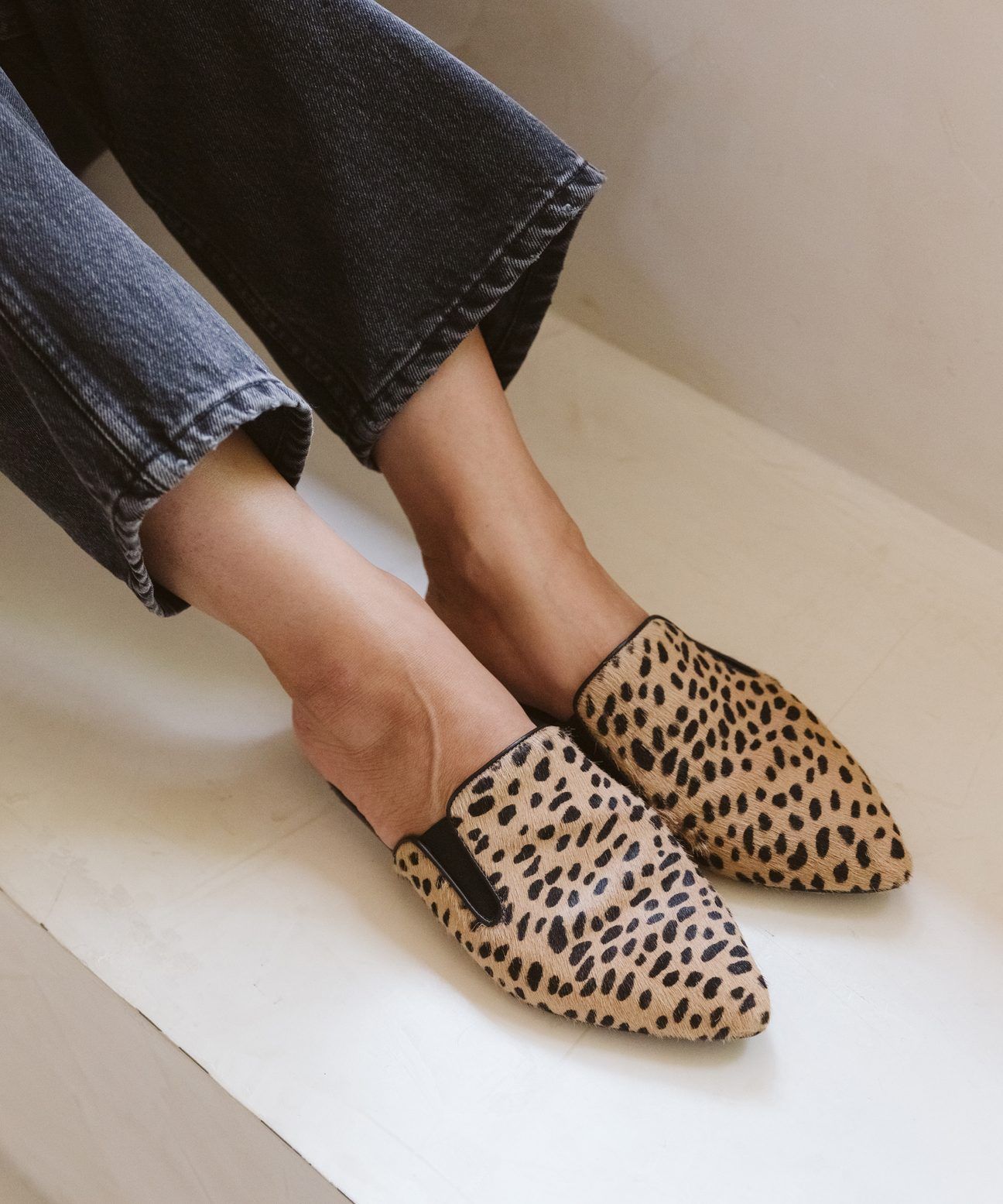 Cheetah Pony Hair Mule | Jenni Kayne