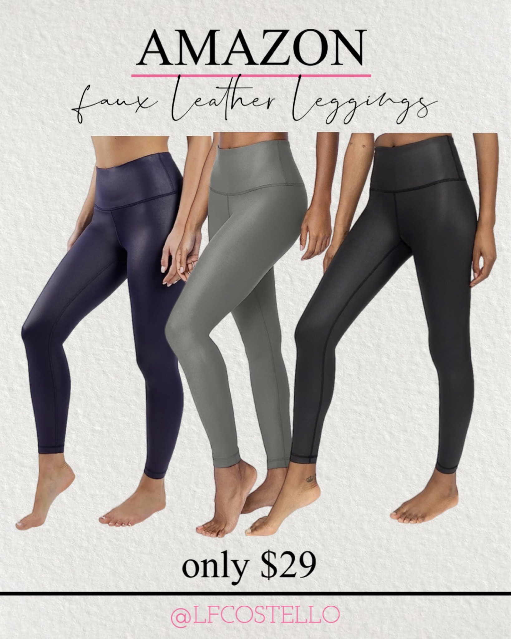 Faux-Leather Leggings curated on LTK
