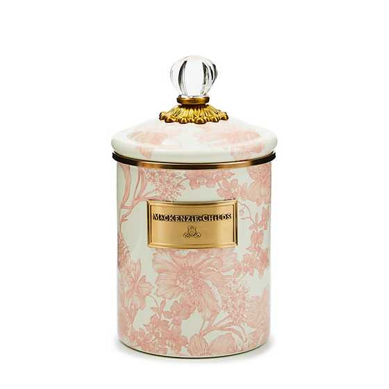 Rosy English Garden Medium Canister | MacKenzie-Childs