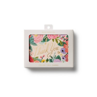 Rifle Paper Co. 10ct Garden Party Thank You Boxed Card Set | Target