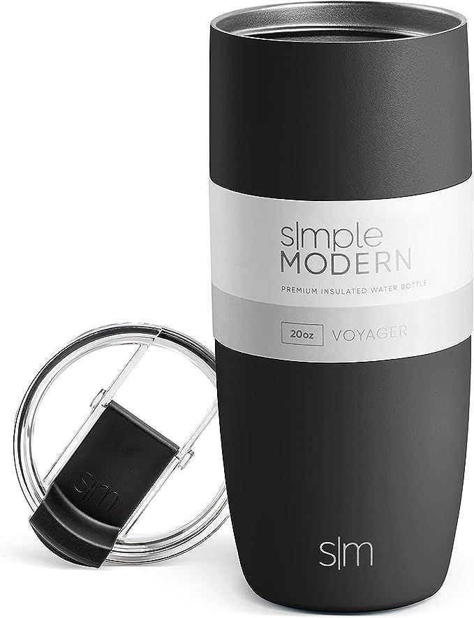 Simple Modern Voyager Insulated Travel Mug Tumbler with Straw and Clear Flip Lid - Coffee Cup Sta... | Amazon (US)