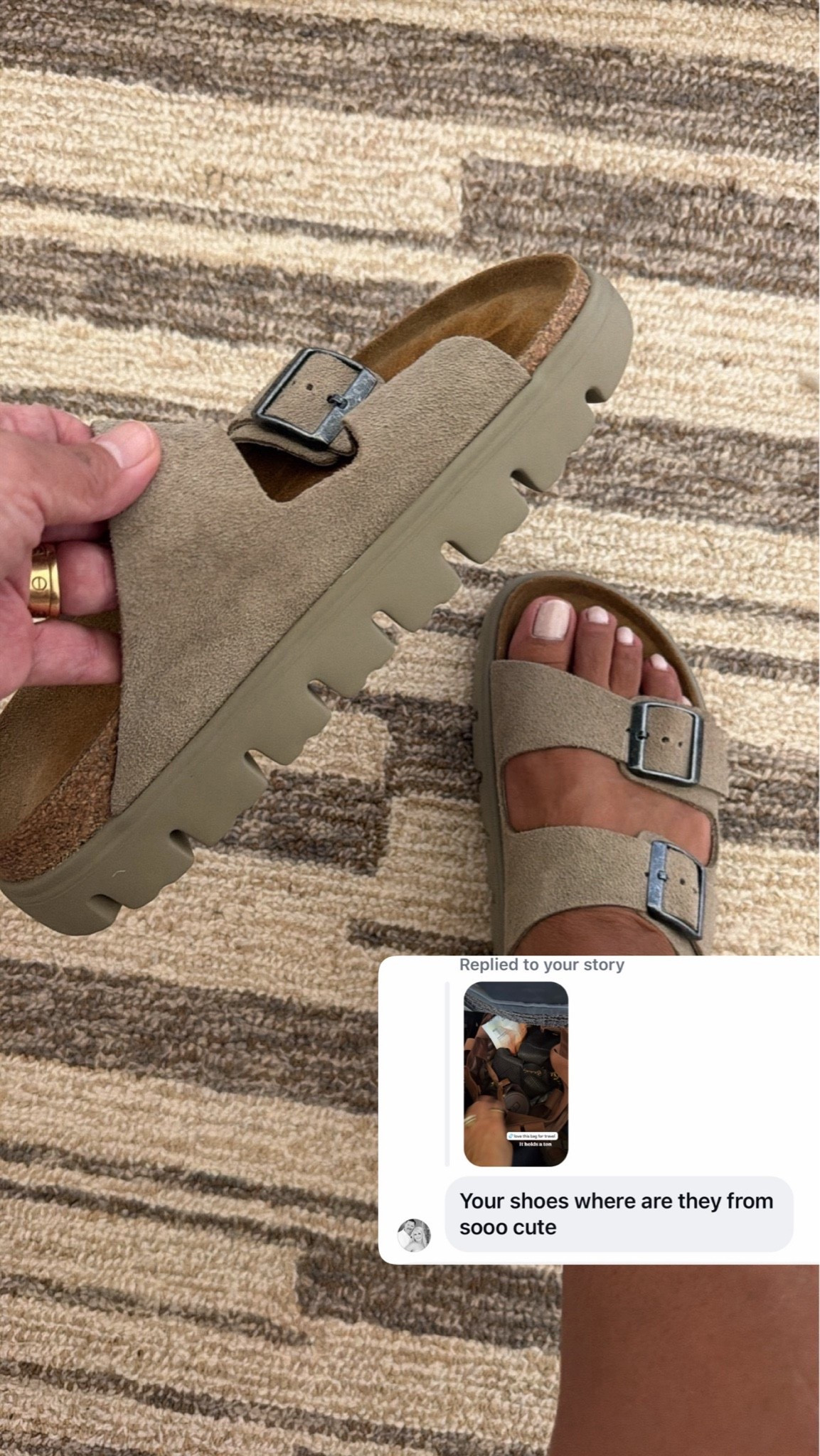I’m a 9.5/10 and did a size 41 in them

#LTKTravel #LTKMidsize #LTKOver40