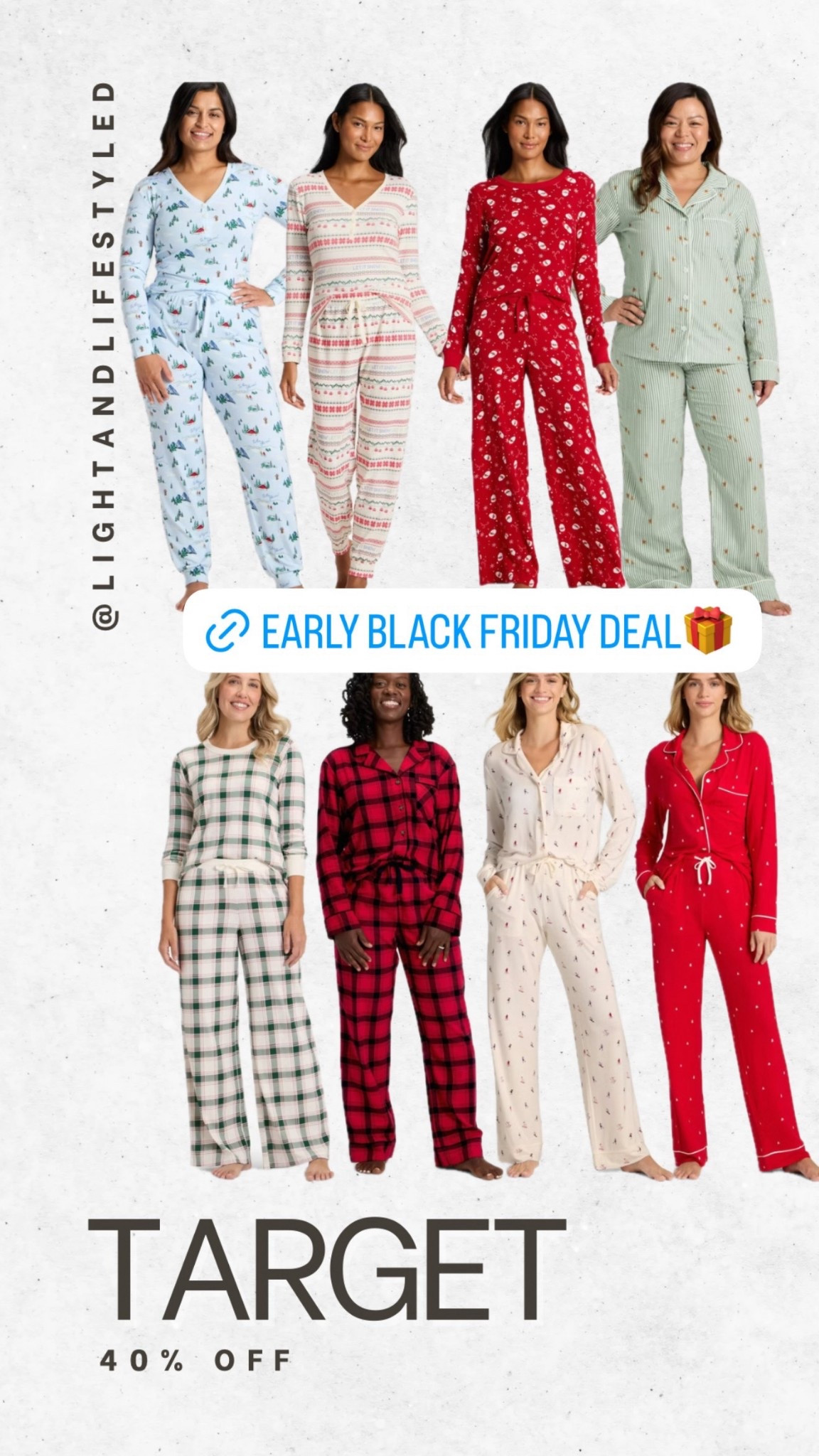 Early Black Friday deals at Target. Family pajamas 40% off  

#LTKGiftGuide #LTKSeasonal #LTKHoliday