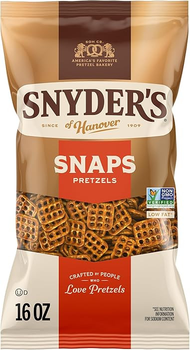Snyder's of Hanover Snaps Pretzels, 16 Oz Bag | Amazon (US)