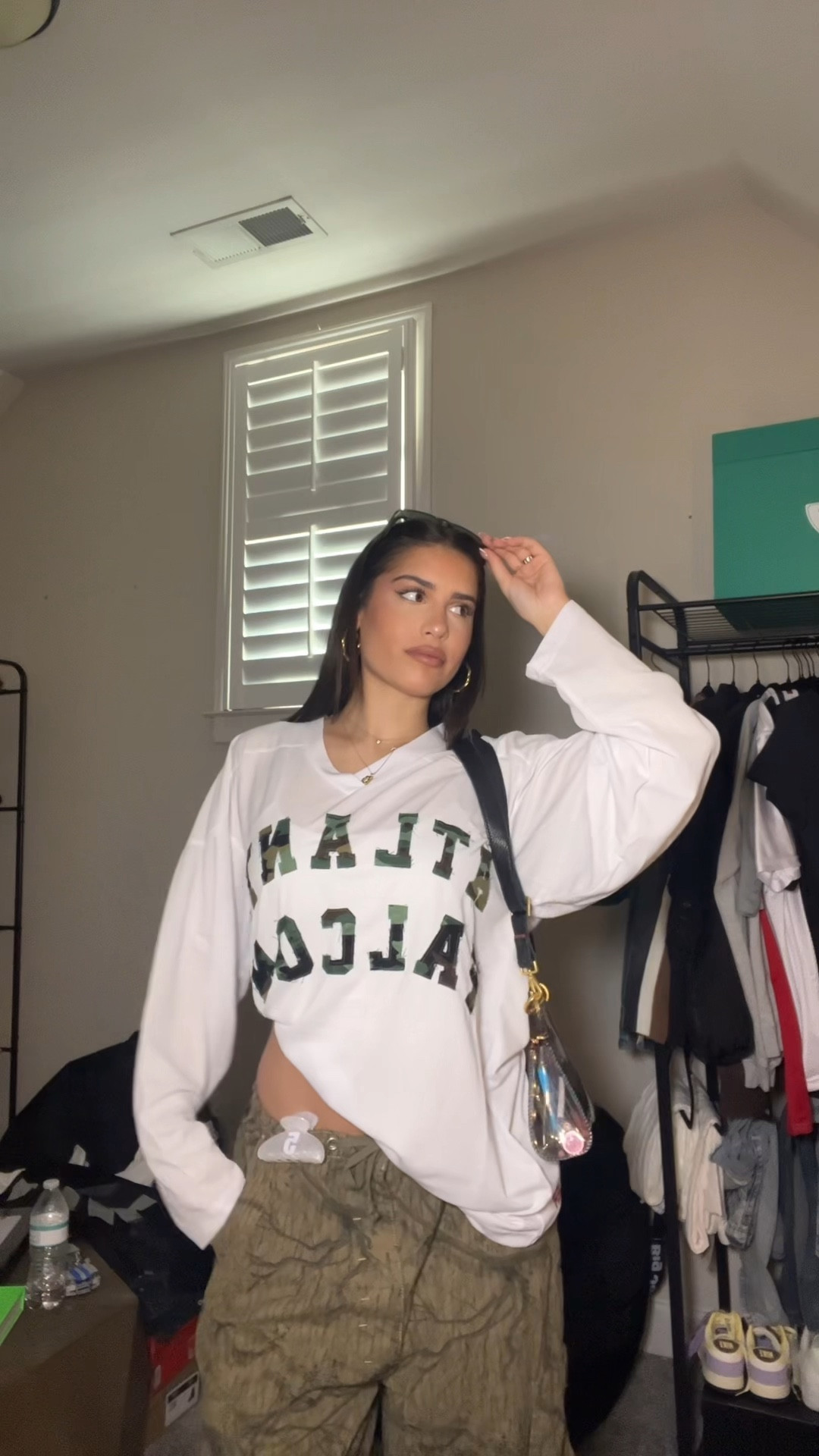 game day fit!! wind breaker pants and a hockey jersey made for a football game!! <3

#LTKVideo #LTKStyleTip #LTKFindsUnder100