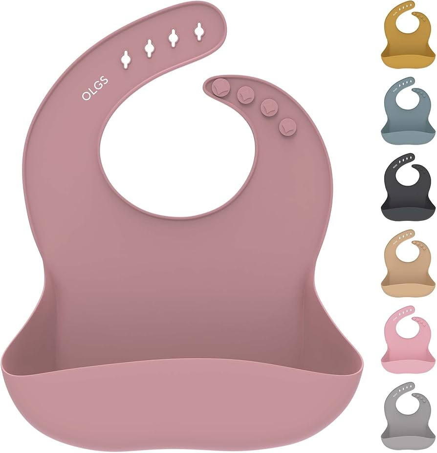 OLGS Silikon Lätzchen Baby Fütterlätzchen Babylätzchen mit Auffangschale | Silikonlätzchen f... | Amazon (DE)