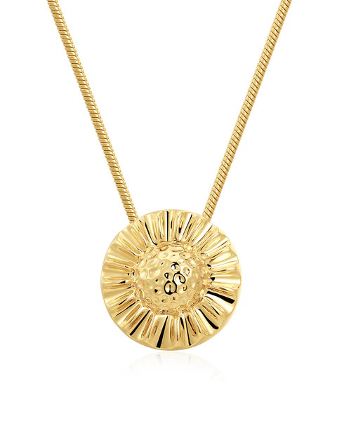 The Sunflower Pendant Necklace | Luv Aj