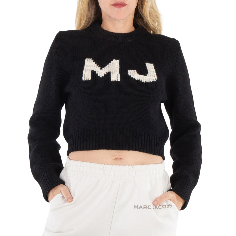 Marc Jacobs Black Wool The Shunken Sweater | Jomashop.com & JomaDeals.com