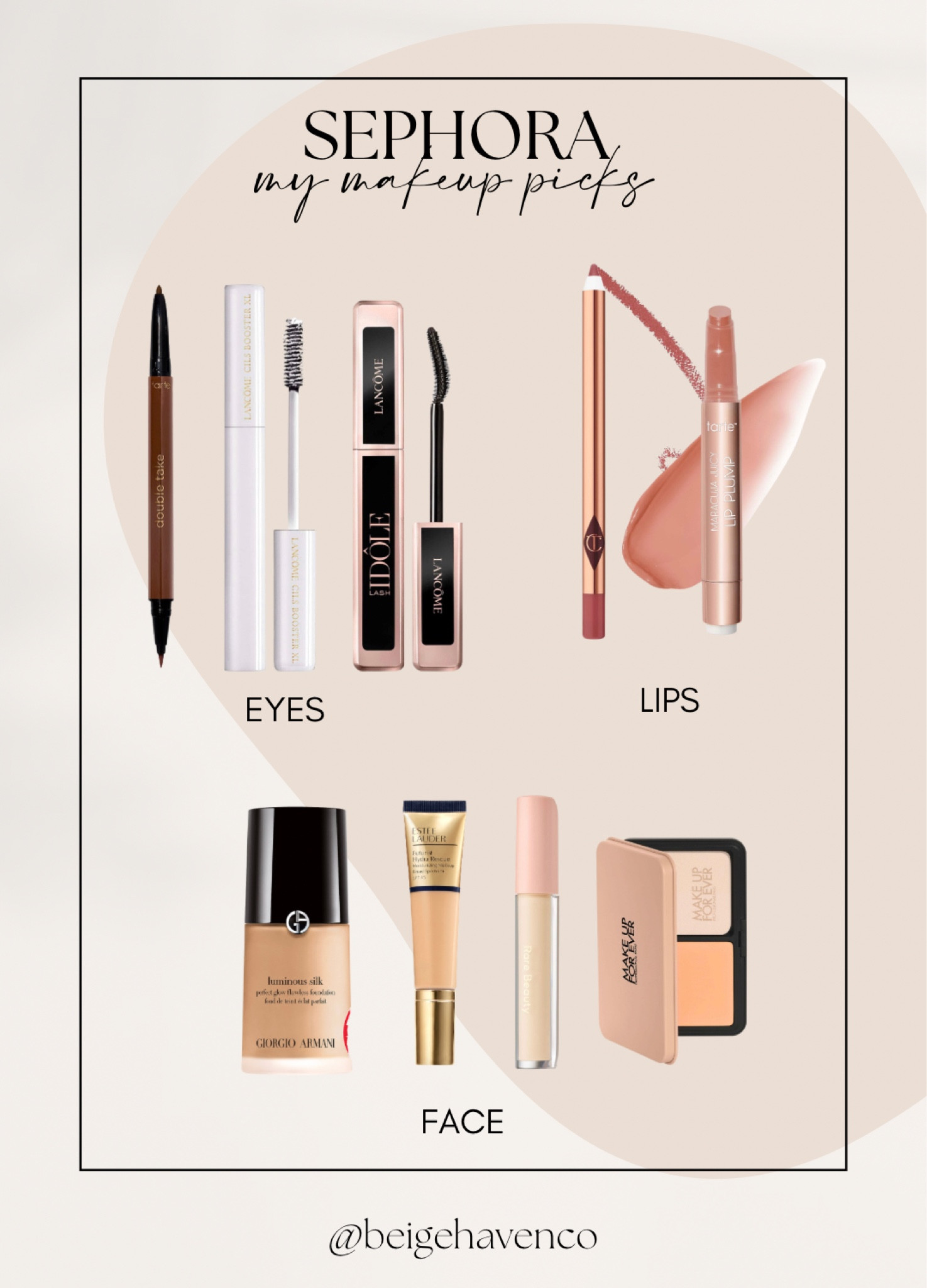 Face, eye & lip makeup I use on repeat! 

#LTKxSephora #LTKbeauty #LTKsalealert