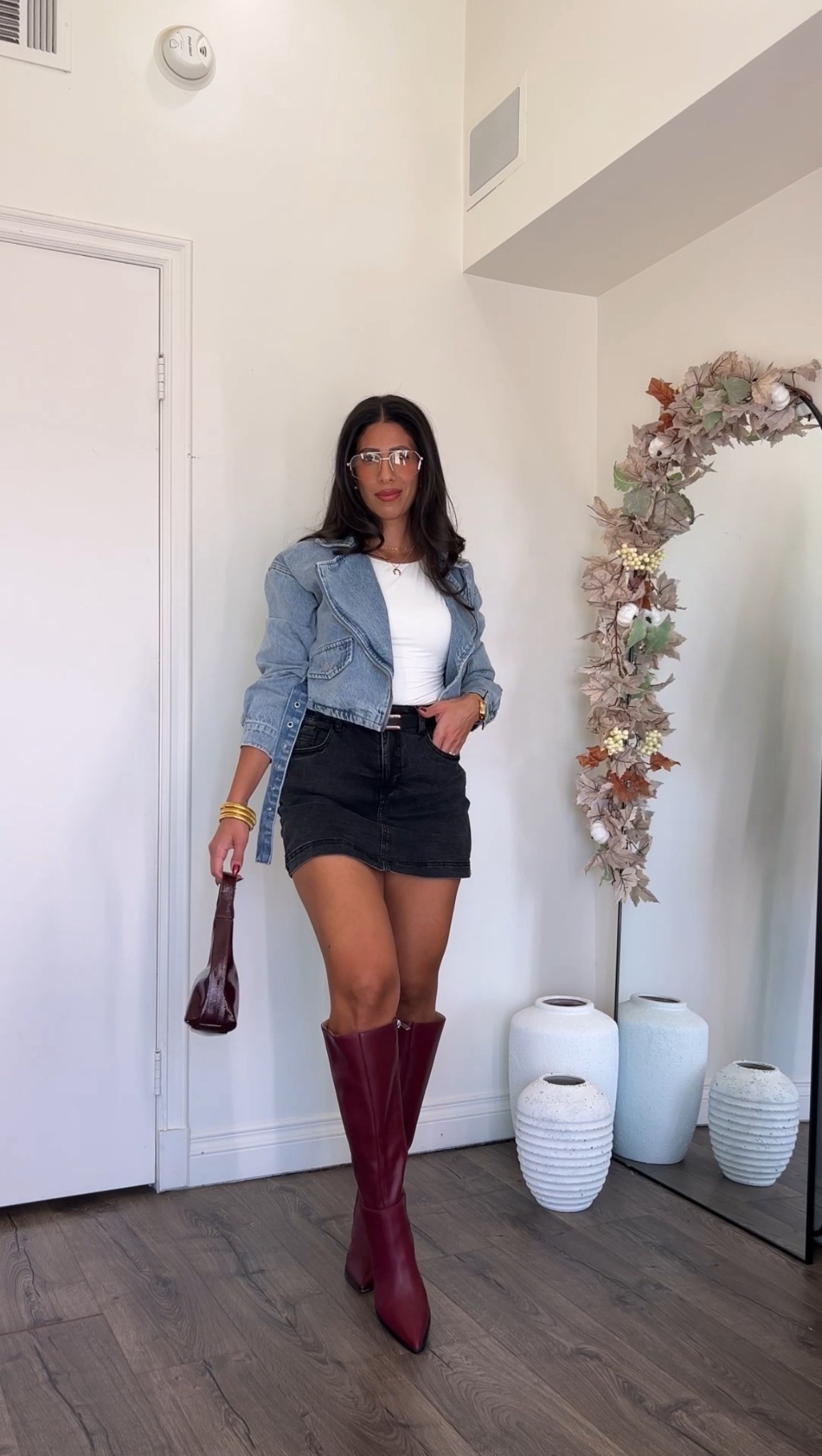 Denim on denim moment! Such a cute fall look. Boots are by Steve Madden but no longer in stock. Linked similar 

#LTKFindsUnder50 #LTKSeasonal #LTKStyleTip