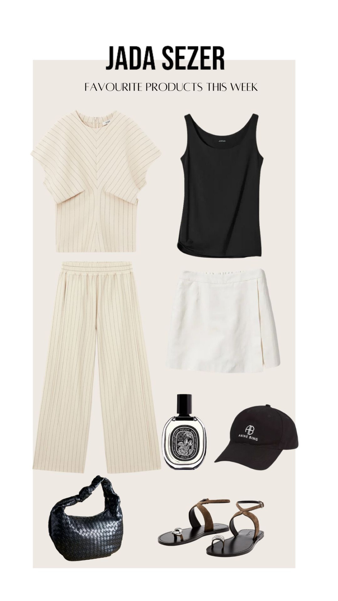 Top - Uniqlo

Skort - Uniqlo Linen Blend Skort 

Co Ord - Cos 

Hat - Anna Bing Baseball Cap

Perfume - Diptyque Eau Rose

Bag - Anthropologie The Brigitte Woven Faux-Leather Shoulder Bag by Melie Bianco: Oversized Edition
