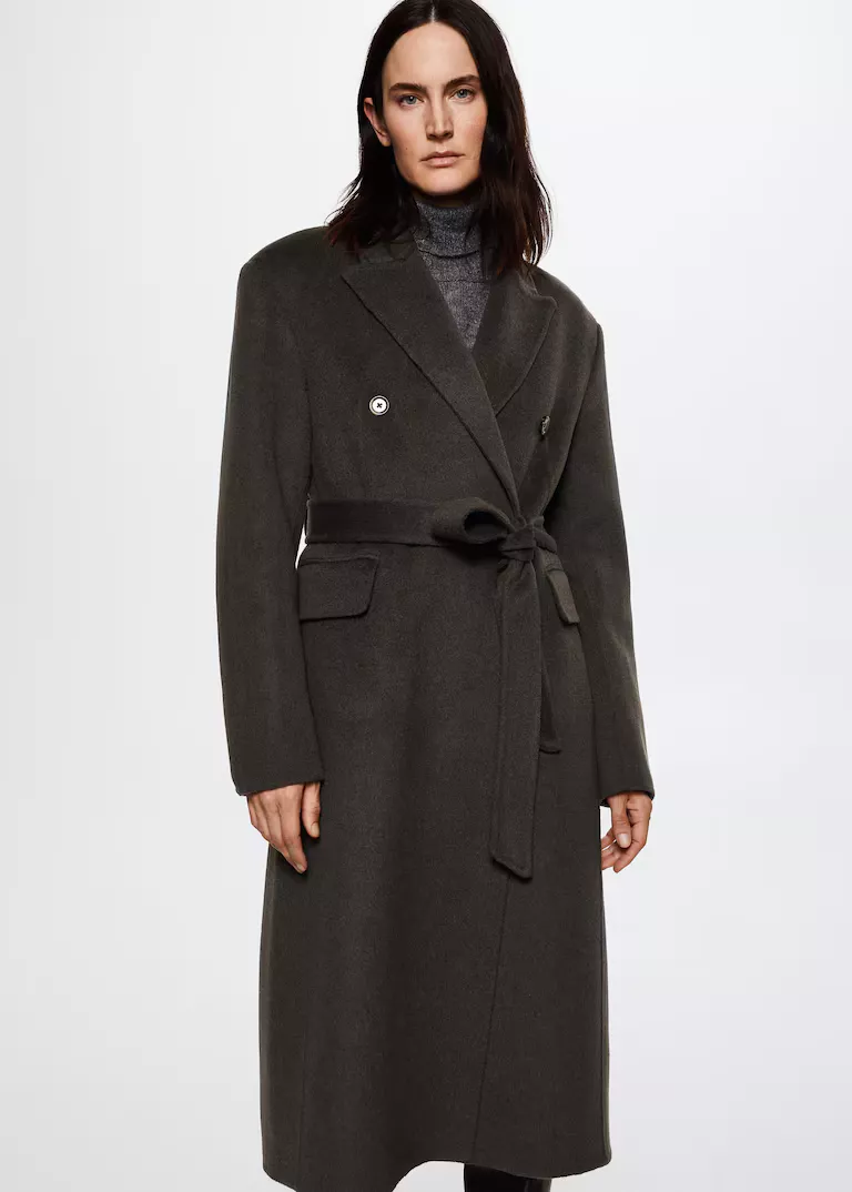 Wool coat with handmade belt curated on LTK