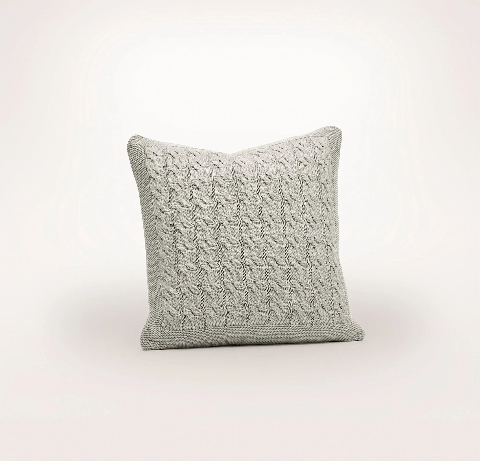 Modern Cable Knit Pillow Cover (20x20) | Boll & Branch