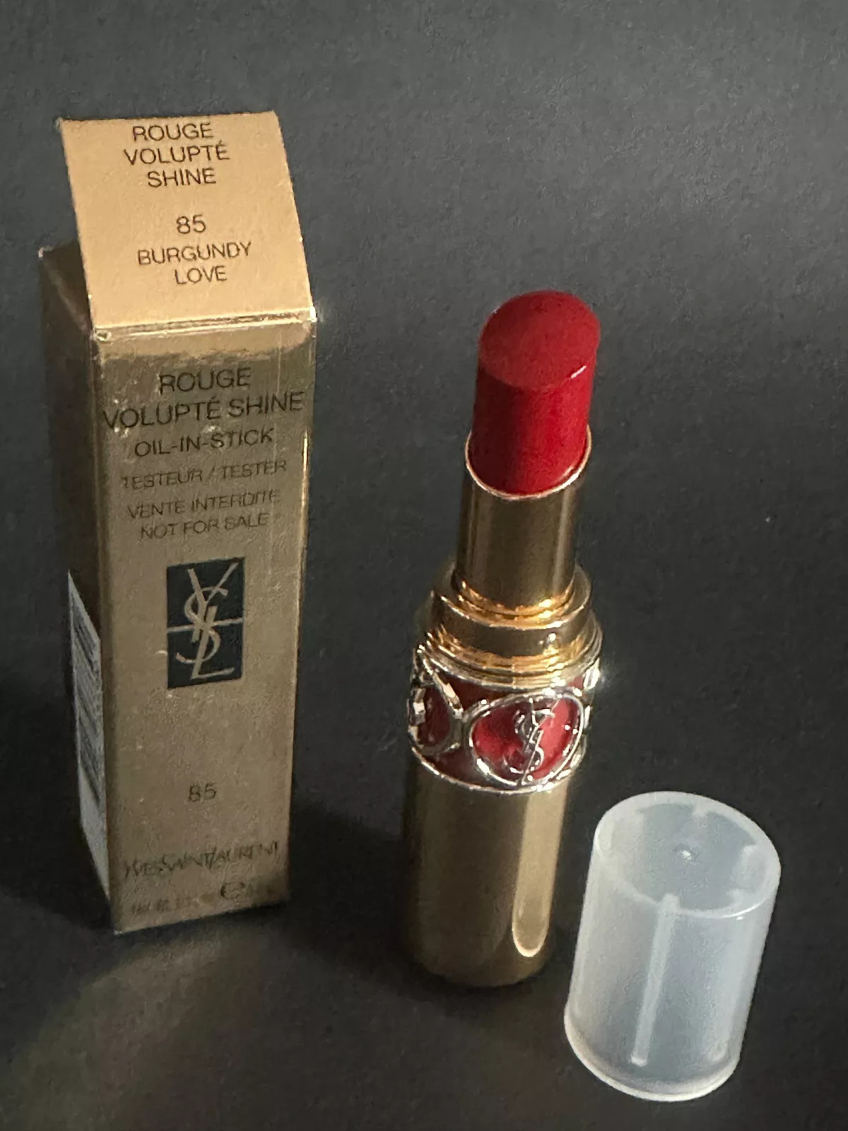 YSL Volupte Shine Oil-In-Stick Lip Color Lipstick #85 BURGUNDY LOVE 4.5g | eBay US