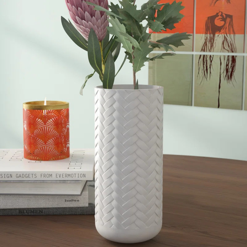 White Ceramic Table Vase | Wayfair North America