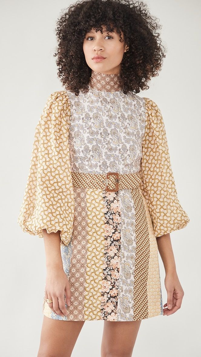 Zimmermann
                
            

    Linen Spliced Mini Dress | Shopbop