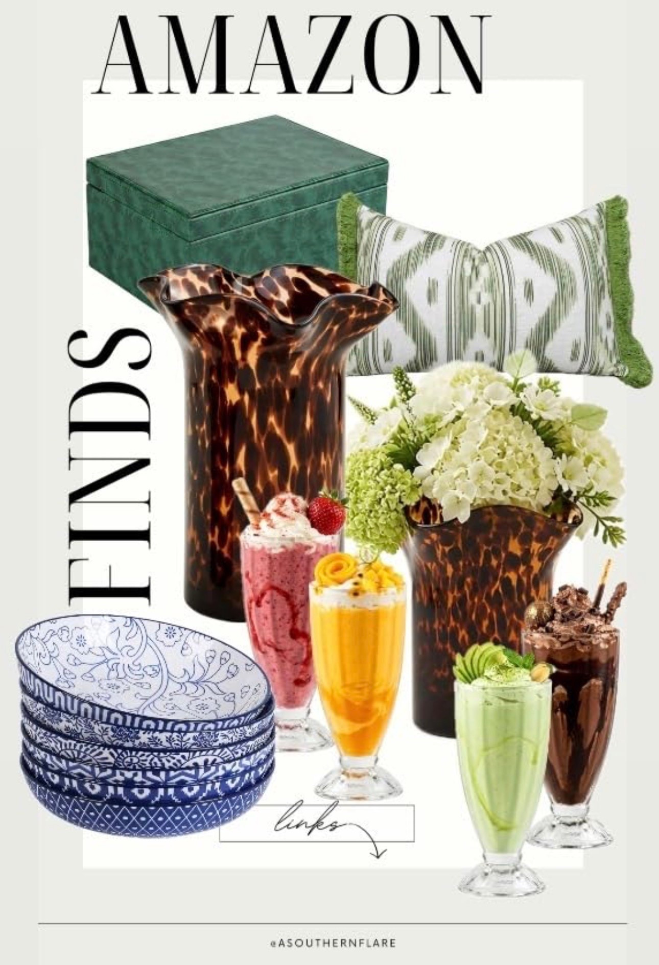 Amazon finds! From stylish drink dispensers to elegant vases, these items are perfect for any home. #AmazonFinds #HomeDecor