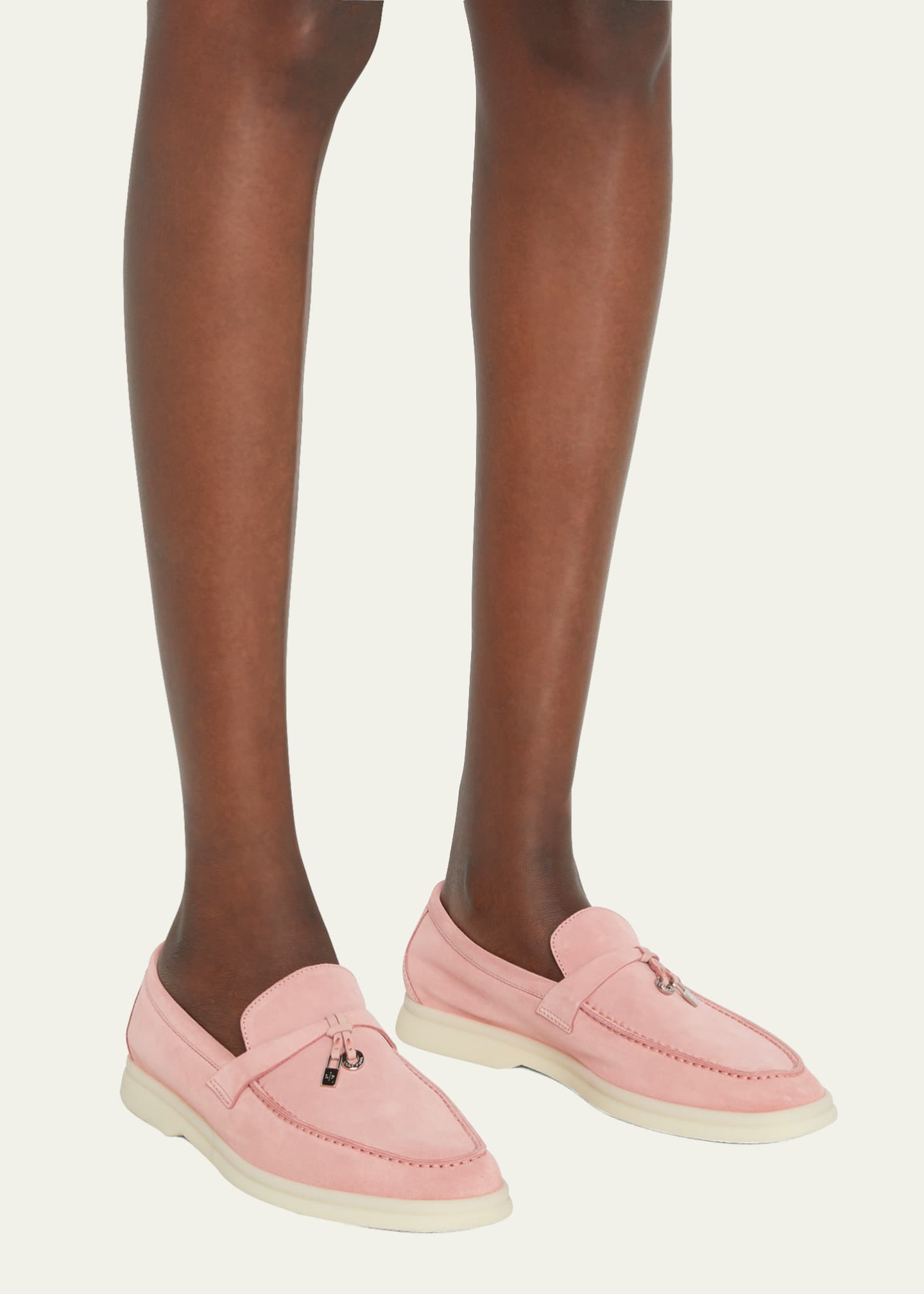 Loro Piana Summer Charms Walk Suede Loafers | Bergdorf Goodman