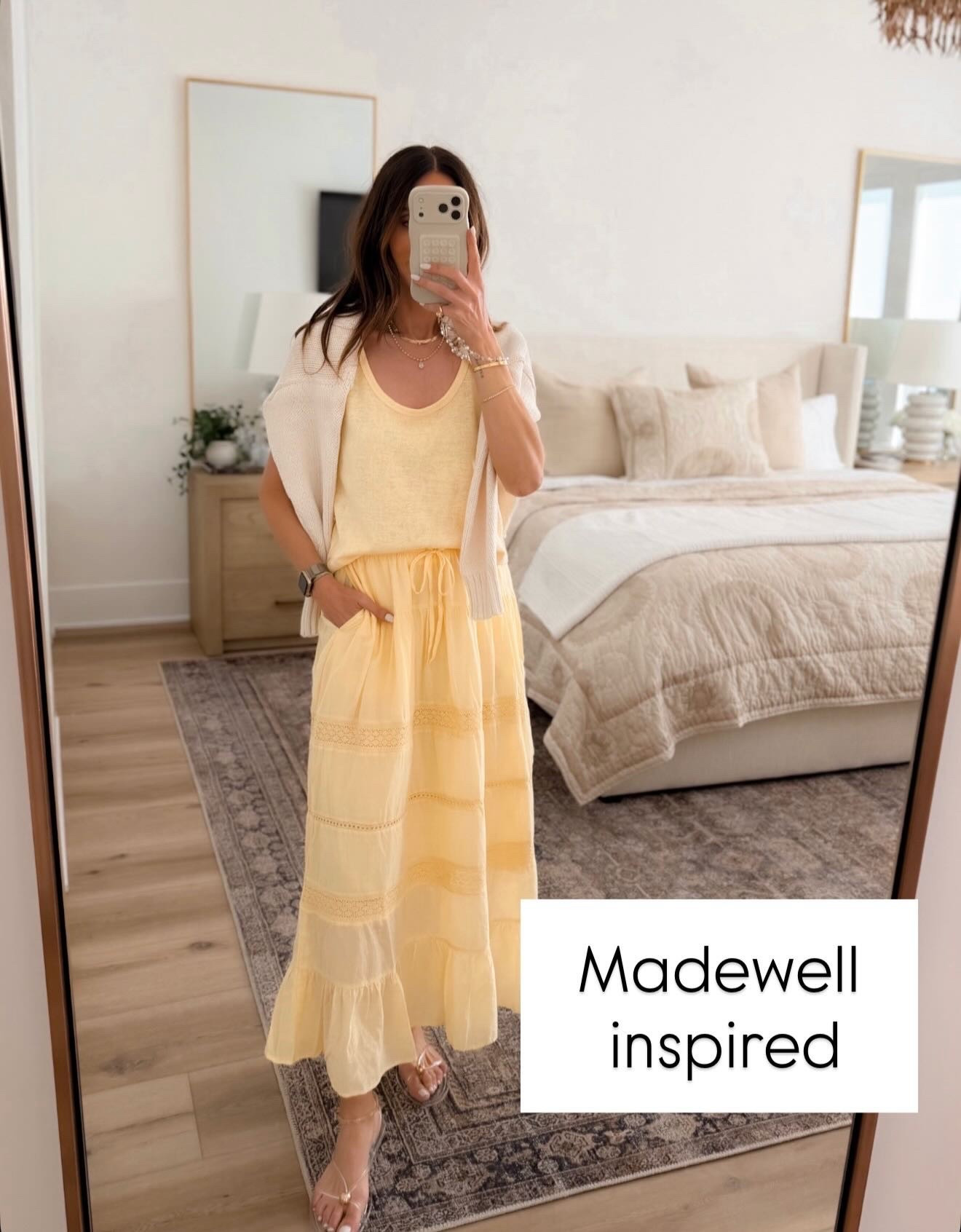 This yellow skirt and tank are perfect for spring and summer. A simple tank and skirt combo becomes so much more fun with the bright color, and the effortless fit completely makes the outfit.

yellow skirt, summer outfit, bright outfit, casual chic, tank and skirt set, colorful outfit, elevated basics, versatile summer style, easy outfit ideas, annabrstyle

#LTKSeasonal #LTKOver40 #LTKootd