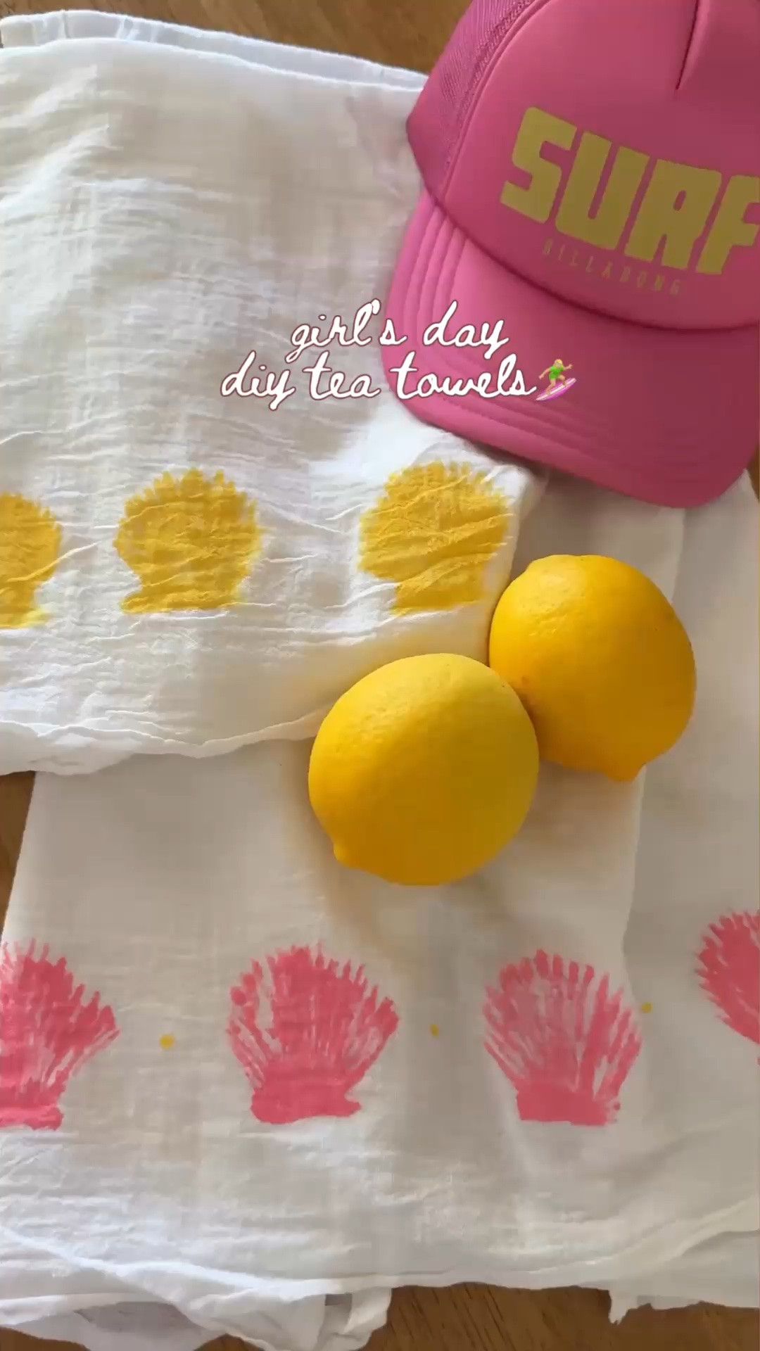 Cutie tea towel diy! 🩷💛

#LTKdayinmylife #LTKSeasonal #LTKmomlife