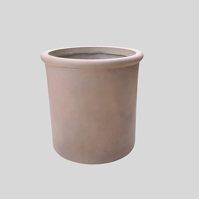 Kante RC0068C-C70381 Lightweight Concrete Outdoor Round Classic Planter, 17.7" x 17.7" x 17.7", D... | Amazon (US)