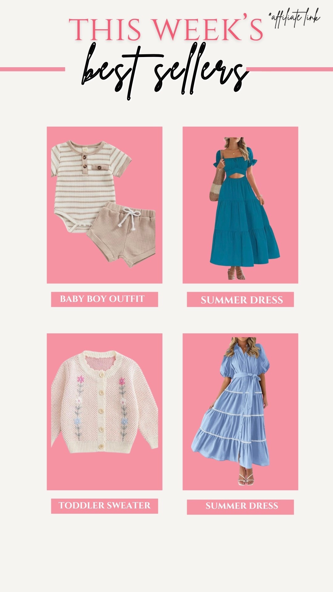This week’s best sellers! Spring dresses, Easter dresses, toddle outfits